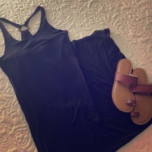 White Mark Couture Collection Navy Maxi Dress